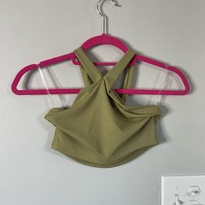 Green crop top (Small)